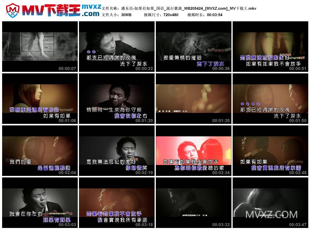 潘东亮-如果有如果_国语_流行歌曲_MB205424